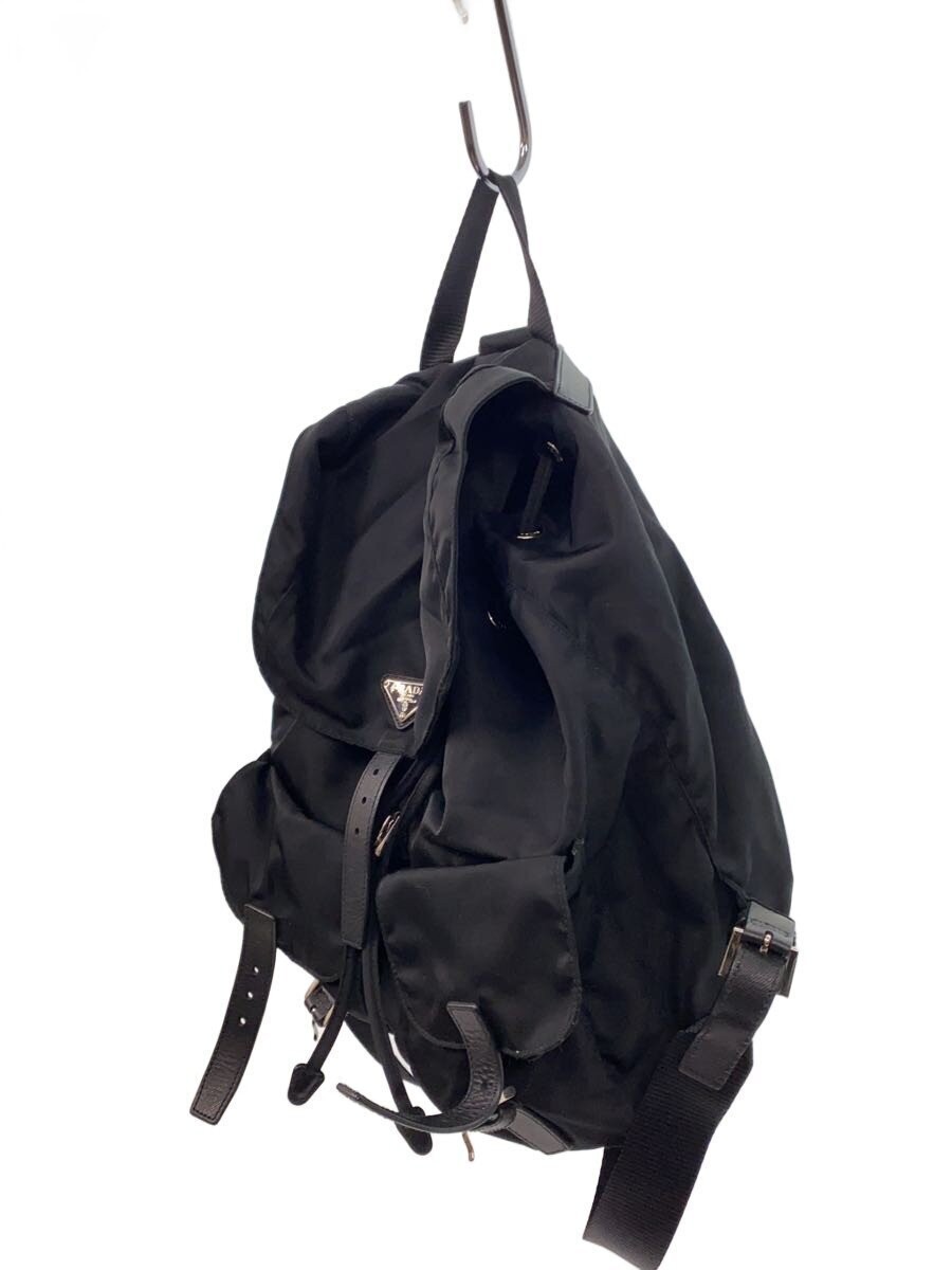 PRADA Backpack BLK Solid Re Nylon Backpack Medium - image 2