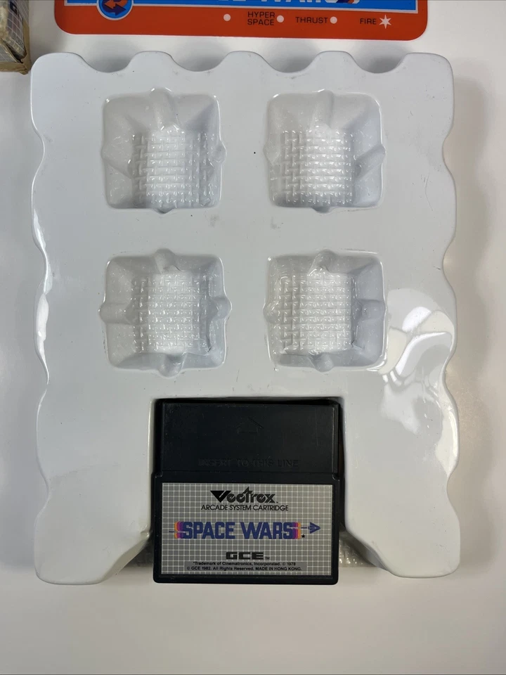 Space Wars Vectrex w Box  Overlay Manual Tray Cart Tested Works Pls Read Milton - Image 2 of 4