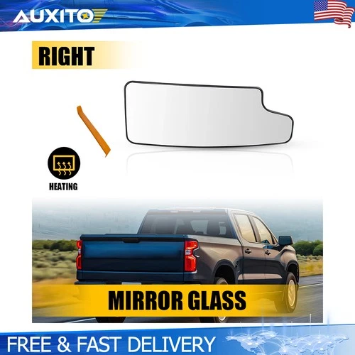 Right Towing Lower Convex Mirrors Glass For 2020-2021 Chevy Silverado GMC Sierra