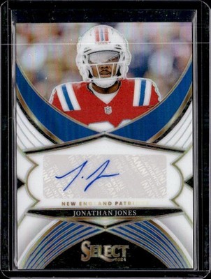 2024 Panini Select #SSP-JJS Jonathan Jones Select Signatures White Prizm #/50