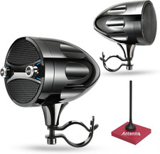 Bluetooth Motorcycle Speakers - Waterproof, 200W RZR Speakers for ATV, UTV, Golf