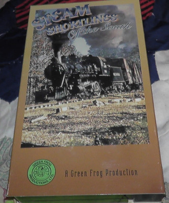 vhs cassette tape shortlines south usa green frog ga steam trains locomotives