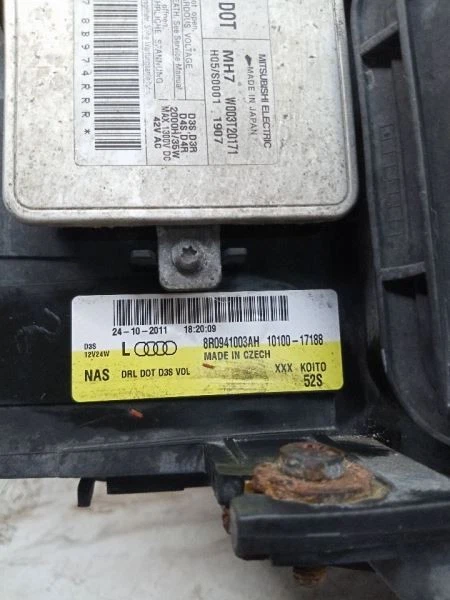 Driver Headlight Xenon HID Self Adjusting Opt 8Q3 Fits 09-12 AUDI Q5 223619 - Image 4 of 4