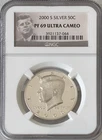 2000 S Silver PF69 NGC ULTRA CAMEO KENNEDY HALF DOLLAR Cent Coin FREE Shipping