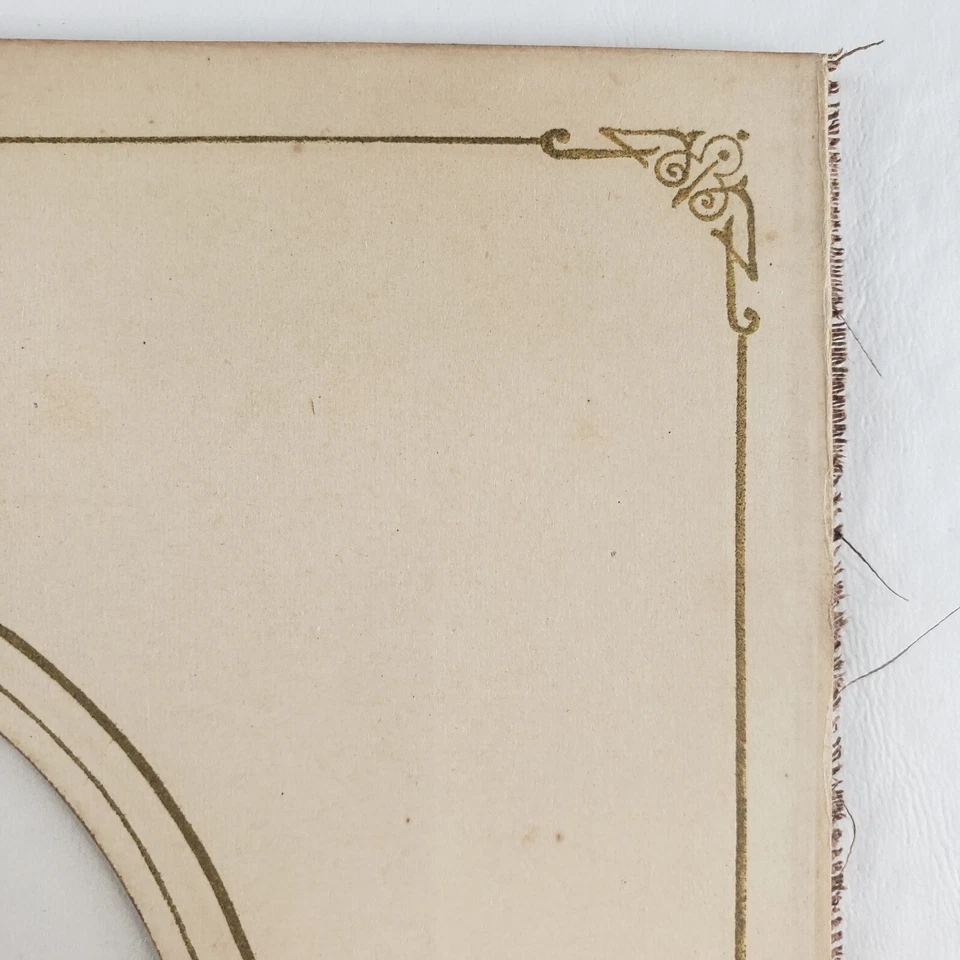 Cabinet Card Oval Frame c1890 Empty Antique Paper Photo Page Vintage Old A200 - Image 4 of 4