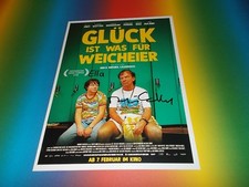 Martin Wuttke + Ella Frey  Gl&uuml;ck ist nichts Weicheier  Autogramm 20x28 Foto
