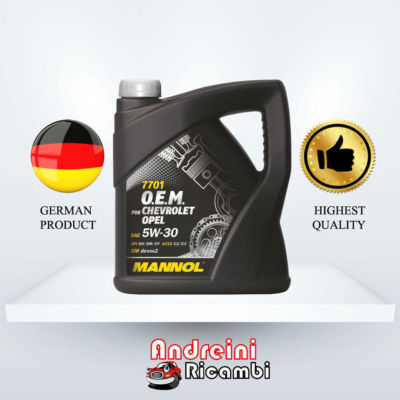 MOTORÖL 5W-30 xCHEVROLET | GERMAN QUALITY - MANNOL | 4 Liter 5W30 xCHEVROLET
