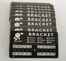 20 Packs Dental Metal Brackets Mini Roth 022 345 Hooks Mesh Base Ultrathin