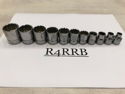 #ad Snap on Tools USA NEW 3 8quot; Drive SAE Shallow 12 Point Chrome Socket Set 211FY $199.95