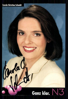 Carola Christina Schmidt NDR autograph card original signed ## BC 21515