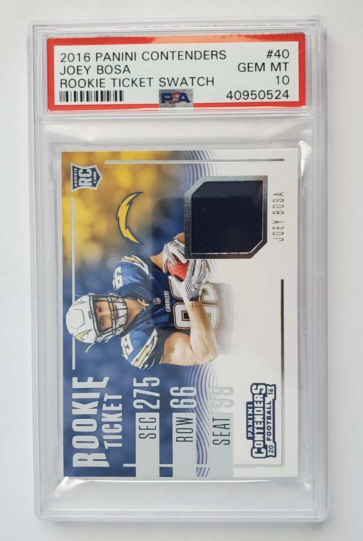 Joey Bosa Panini Contenders Rookie Ticket Swatch #40 Base