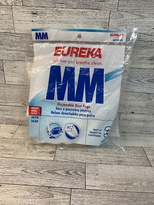 Eureka MM Mighty Mite Genuine Premium Vacuum Bags: 3 Bags - 60295B