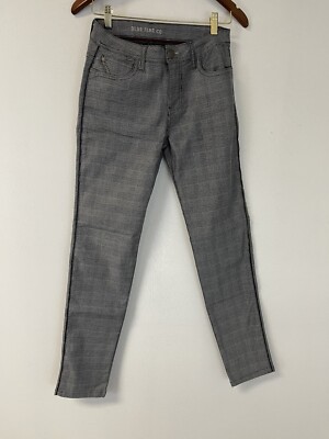  Blue Fire CO Pants Mens 28x30 Plaid Checkered Career Business Jeans Gray N241