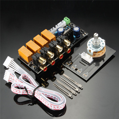 Audio Input Signal Selector Relay Board/Signal Switching Amplifier Board + RCA