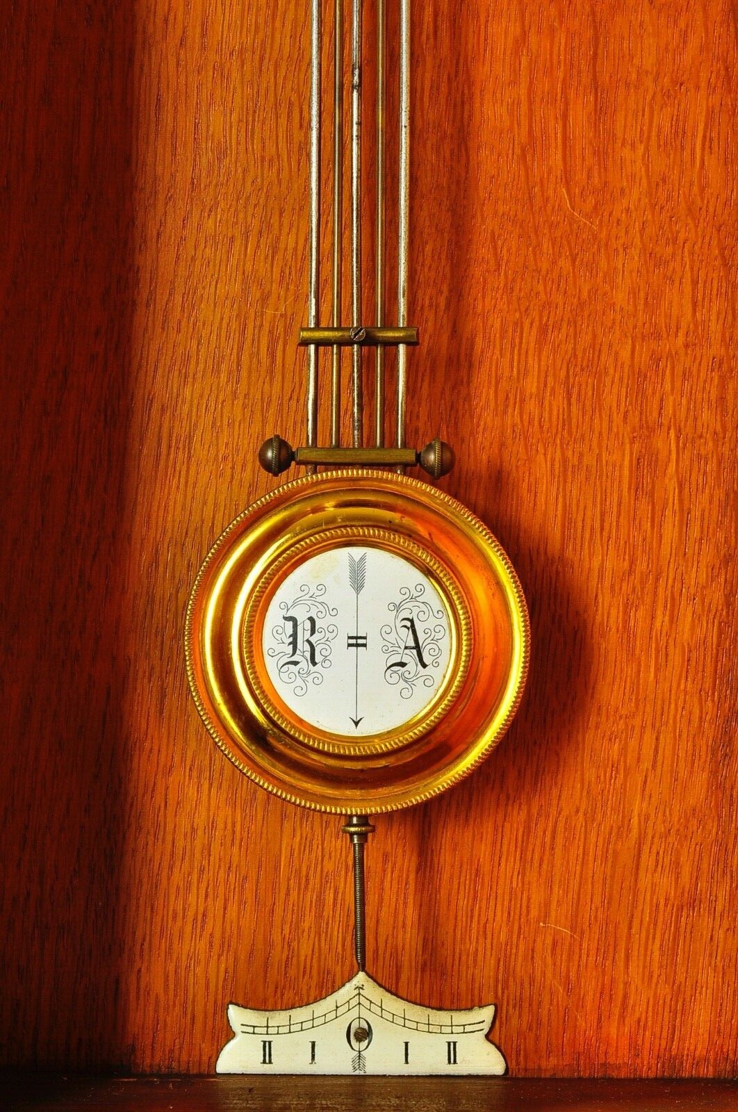 Antique German Kienzle Wall Clock / Barometer/ Thermometer