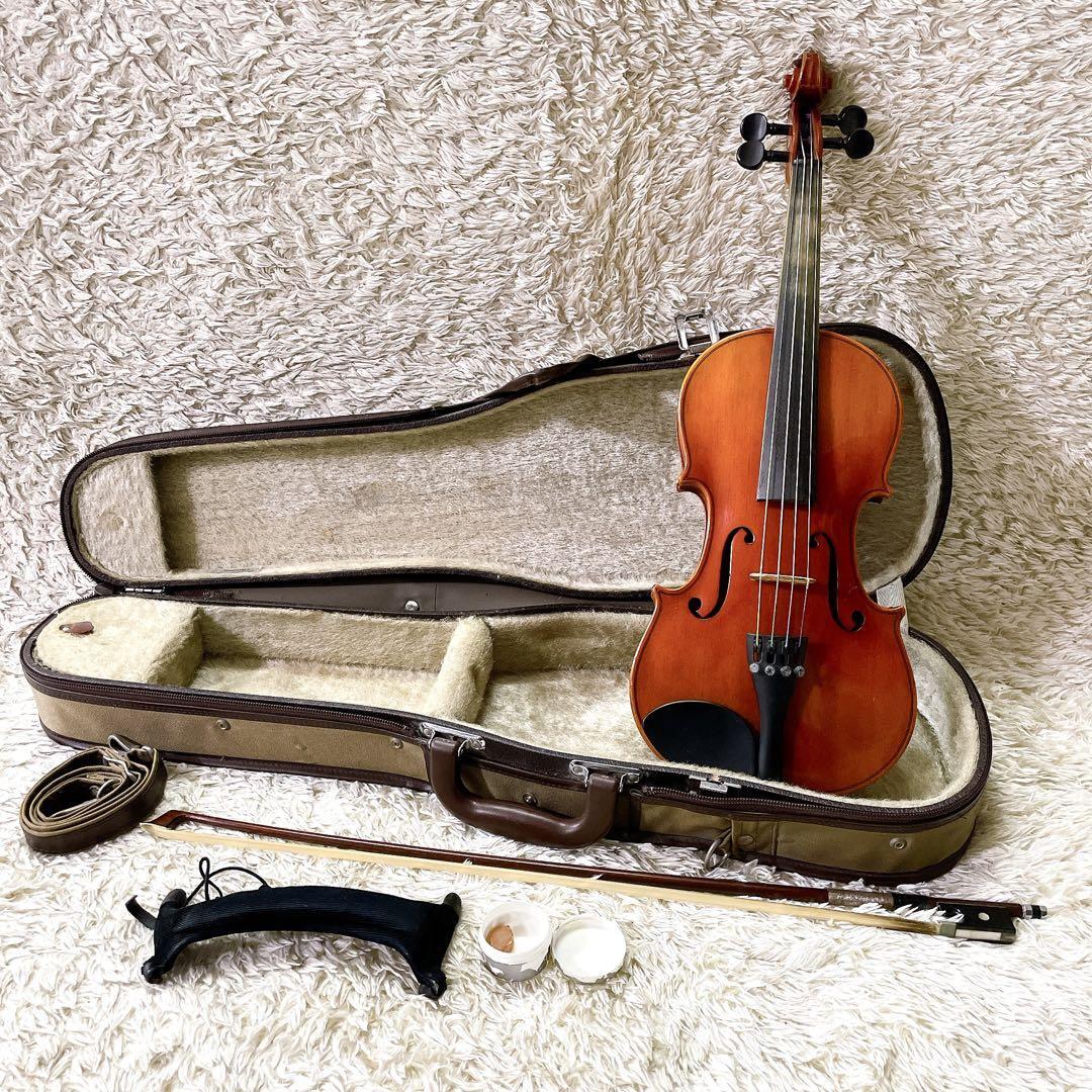 Suzuki No.200 1/2 Vintage Violin Set with Bow & Case, 1999, Used 