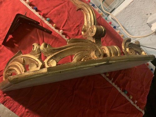 Mensola consolle antica in legno stile barocco - Foto 4 di 7