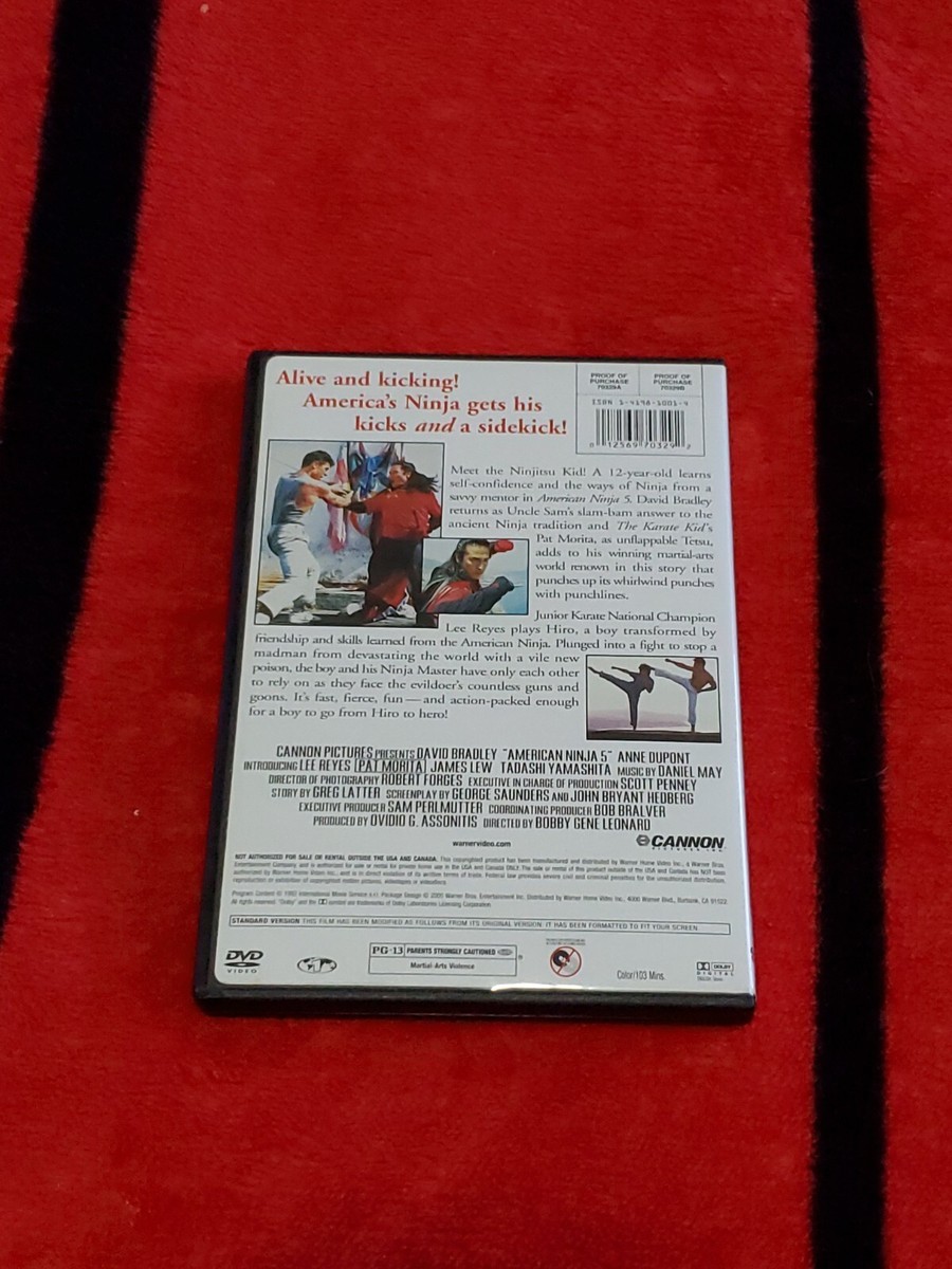 American Ninja 5 (DVD, 1993) David Bradley, Pat Morita - Martial