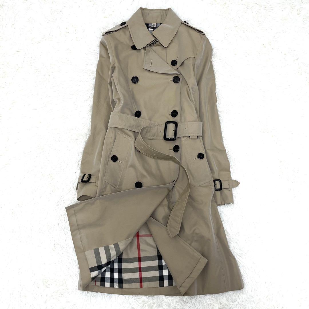Burberry Mega Check Trench Coat Double Belted Size 40 L Unused