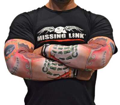 Missing Link SPF 50 Stitched in Time Tattoo ArmPro Compression Sleeves - APST