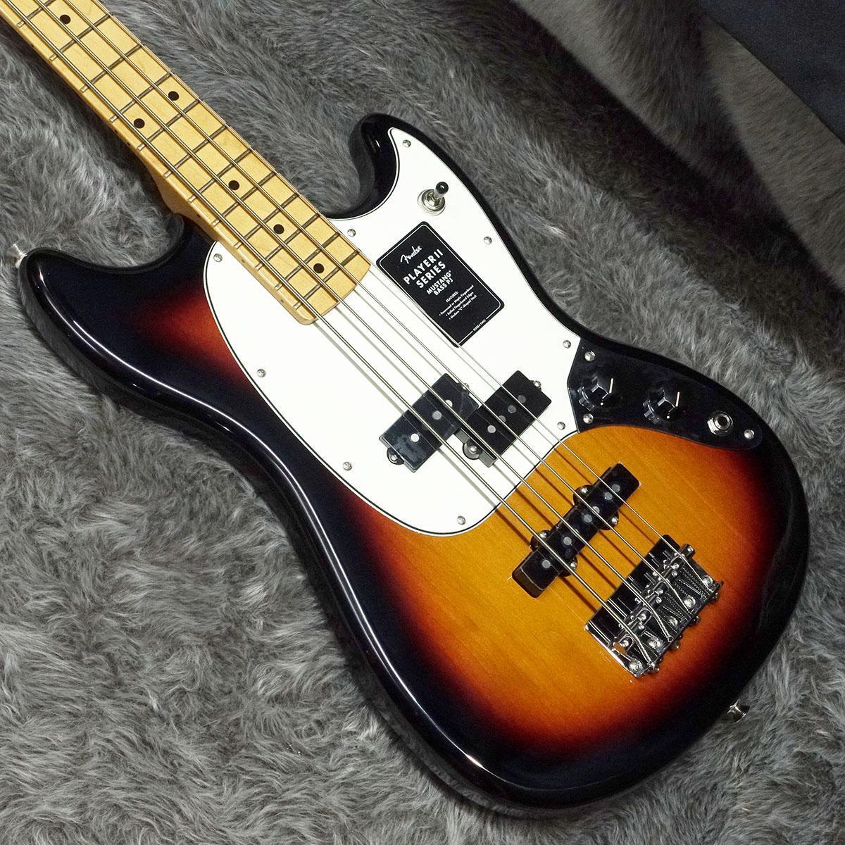 Electric Bass Guitar Fender Player II Mustang PJ MN 3-Color Electric Bass Guitar Fender Player II Mustang PJ MN 3-Color