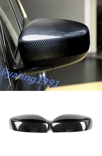 Real Carbon Fiber Car Side Mirror Cover Caps For 2009-2013 Infiniti G37 - Picture 1 of 11
