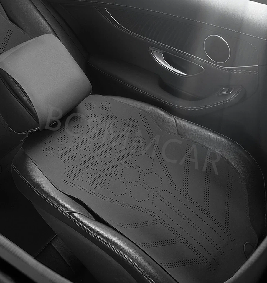Funda protectora de asiento de coche cojín almohadilla transpirable para asientos con tapa de cabeza dividida Foto 2 de 4