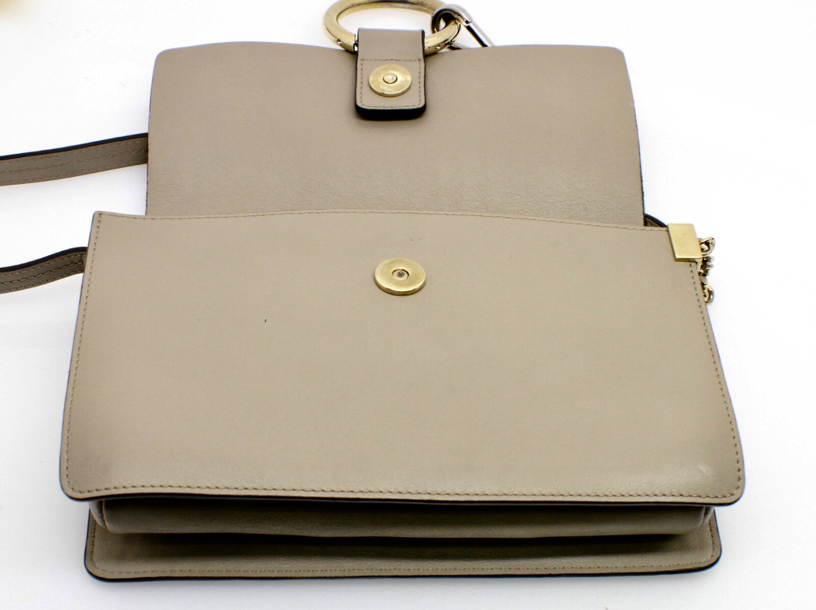 Chloe Faye Motty Grey Medium Shoulder Bag Women image 5