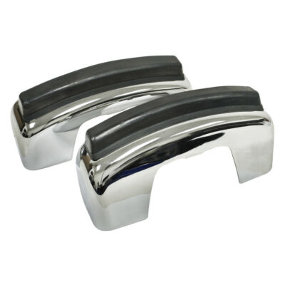 Empi 98-0751 Vw Bug Bumper Guard Without Notch For Rubber Strip 1968-73 Pair