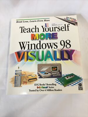 Teach Yourself More Windows 98 Visually by Maran, Ruth Paperback VG PREOWNED