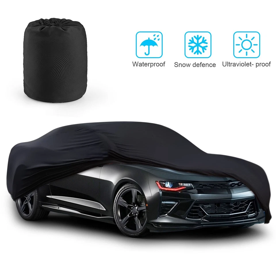 Black Stain Stretch Waterproof Outdoor Car Cover Protector For Lotus Evora GT AU - image 2 of 4