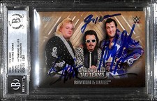 Honky Tonk Man Valentine Jimmy Hart Signed WWE 2016 Trading Card /99 BAS COA