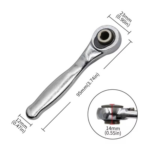 Mini Ratchet Wrench 72 Teeth Screwdriver Wrench Durable Ratchet Socket Wrench - Picture 2 of 7