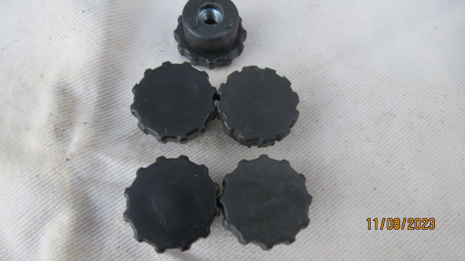AB Rocket Replacement Parts Black Spring Fastener Nuts Lot Of 4 OEM End Caps eBay