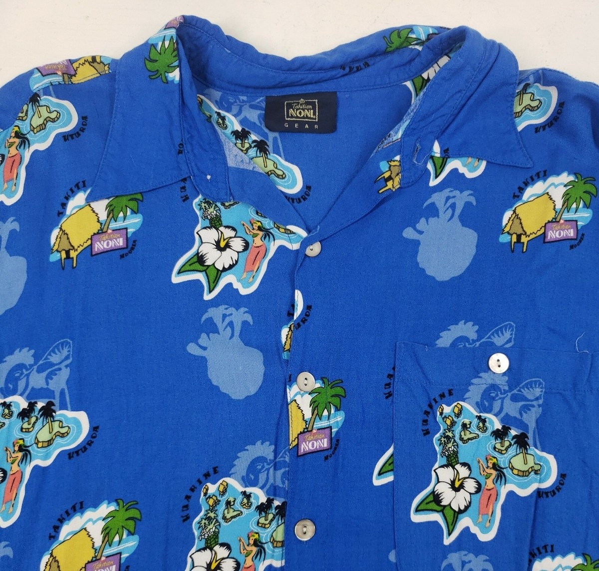 Tahitian NONI Gear Brand Men Colorful light Short Sleeve With