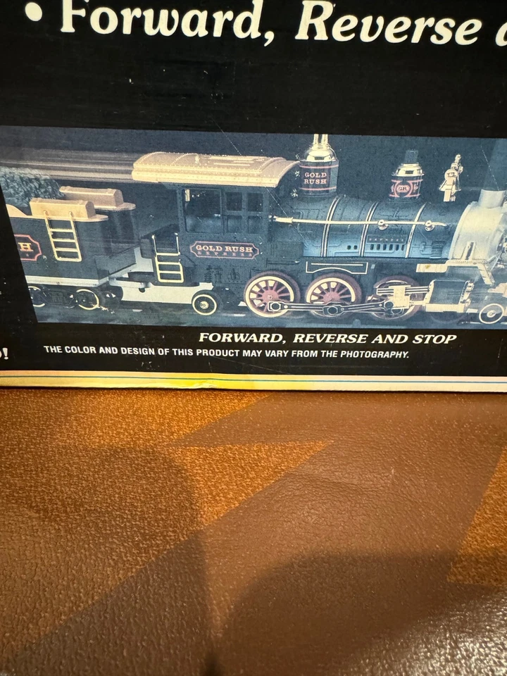 BRIGHT G SCALE GOLD RUSH EXPRESS #186 MODEL TRAIN SET IN BOX - Pre owned Nontest - Image 2 of 4