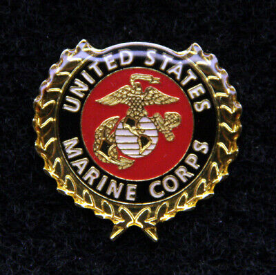 US MARINE CORPS SEAL LOGO USA FLAG LAPEL HAT PIN UP USMC VETERAN GIFT EAGLE WOW 