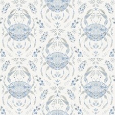 NuWallpaper Blue Shellby Peel Stick Wallpaper 20.5" IN x 18"FT