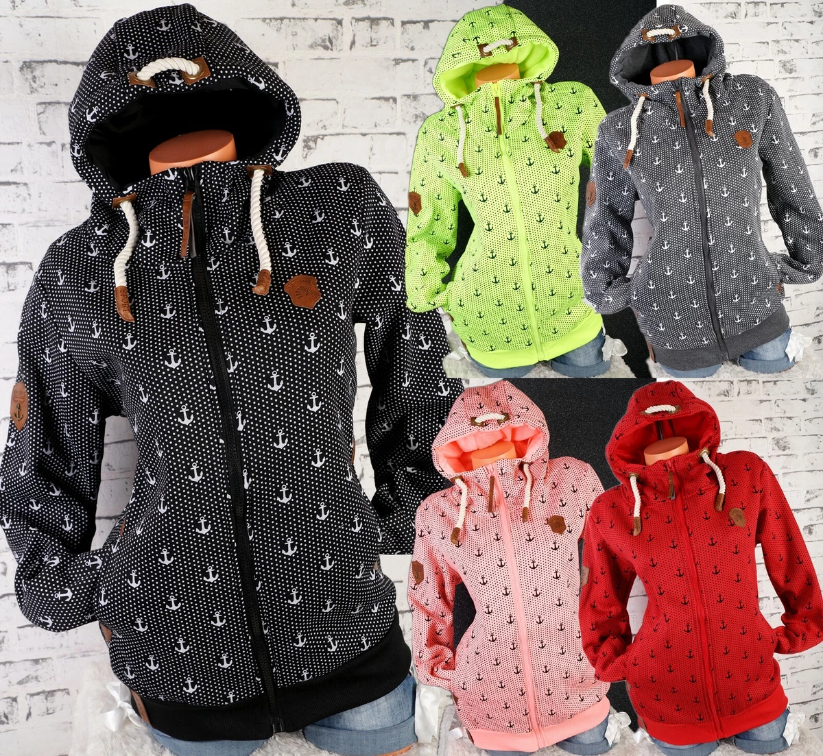 Damen Sweatjacke Mit Kapuze – Flauschig Gefüttert, Übergangsjacke Für Frühling & Herbst
