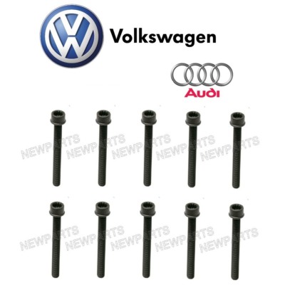 For Audi A3 A4 Q3 Quattro VW Beetle Set of 10 Main Bearing Cap Bolt 10 X 80 mm