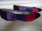 Liz Claiborne Ballet Flats Shoes Suede Multi-Color Women’s  6.5 M Made In Spain — photo 5