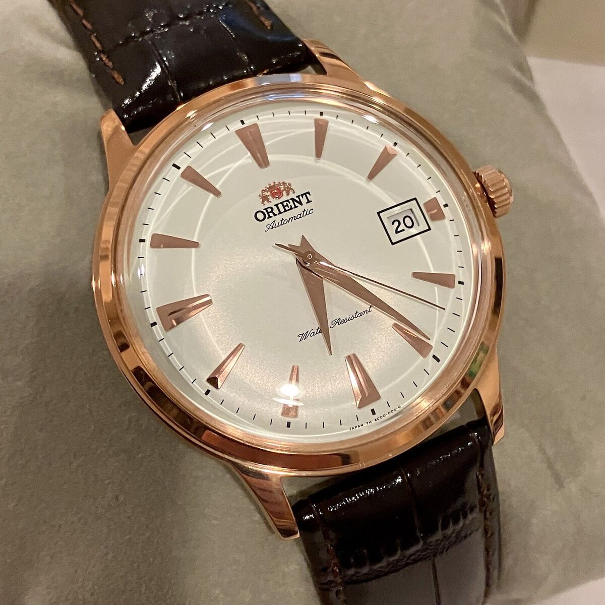 Orient Bambino 2nd Gen SAC00002W0 Rose Gold Tone Automatic Orient Bambino 2nd Gen SAC00002W0 Rose Gold Tone Automatic