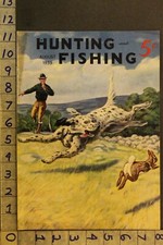 1939 CACCIA SETTER INGLESE CANE SCARPA LEPRE CONIGLIO SPORT VINTAGE ART COVERVJ91