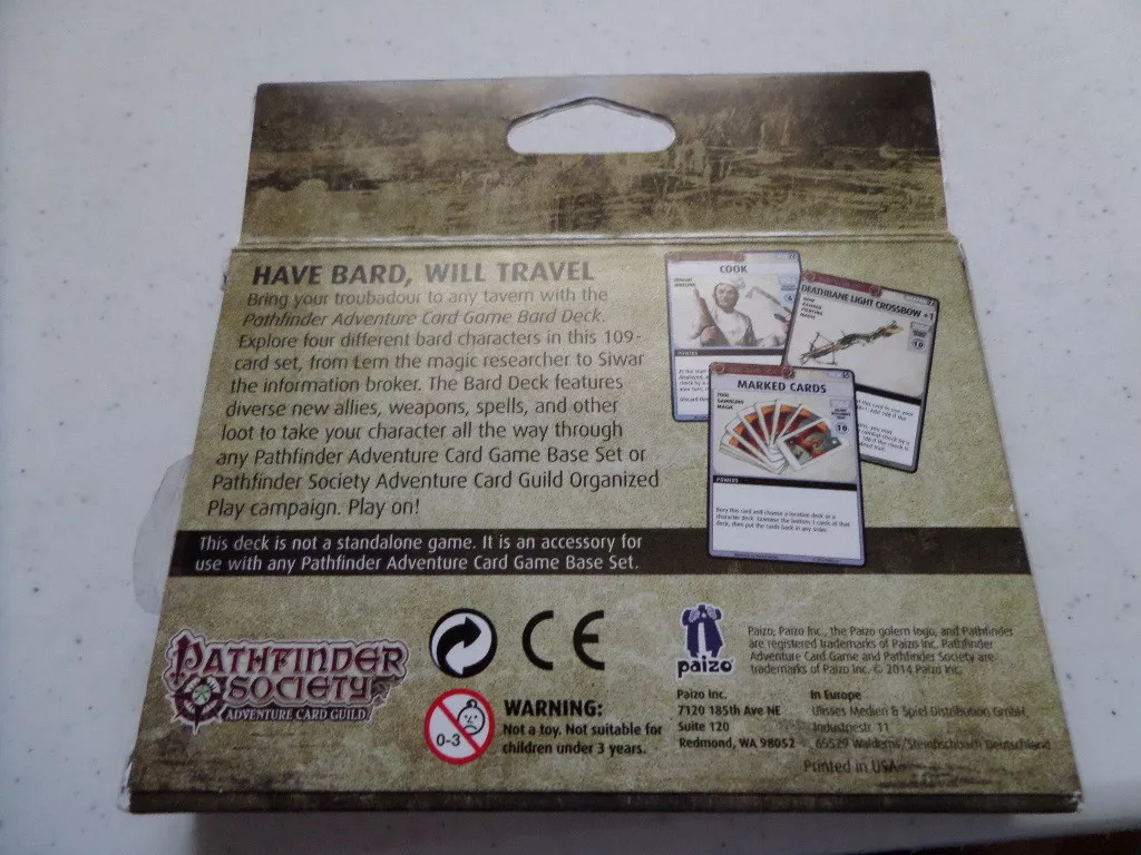 Pathfinder Adventure Card Game: Class Deck – Bard