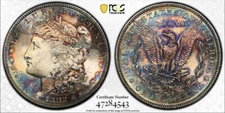 1882 S Morgan Silver Dollar PCGS MS65 🇺🇸Spectacular Toning🇺🇸 Exc. Eye Appeal