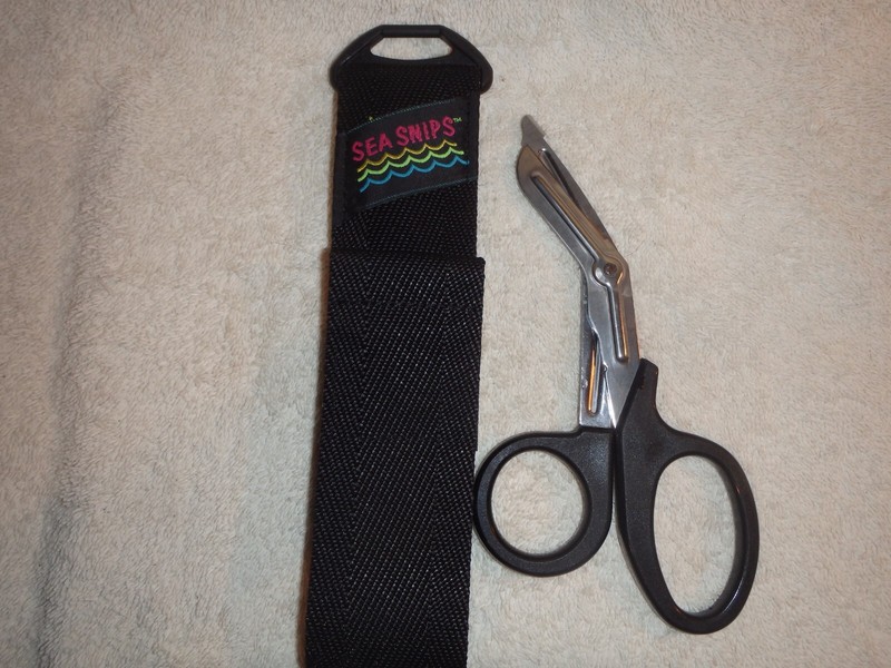 Sea Snips Emergency Safety Scissors- Scuba Diving/Trauma-EMT  w/Durable Pouch #2