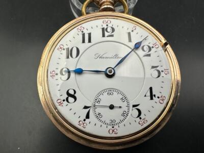 Antique 1906 Hamilton Grade 940 Railroad Pocket Watch. Serviced