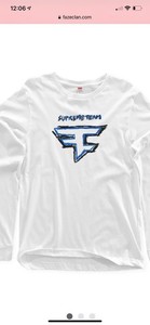 Long Sleeve Tee White Sz Medium 