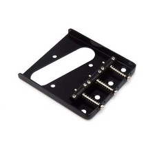 KD By AxLabs Tele Style 3-Saddle Bridge for String-Through-Body - Black