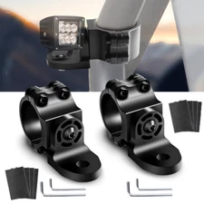 2X Whip Light Mount Flag Bracket 1.75"-2" Adjustable For Polaris RZR Ranger X3